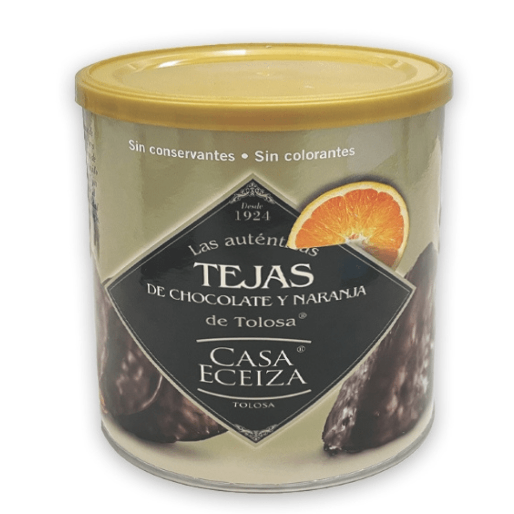 Tejas de chocolate y naranja Casa Eceiza