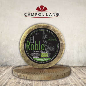 Queso de oveja con trufa negra El Roble cuña Queso de oveja con trufa negra El Roble cuña