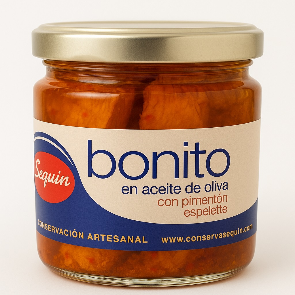 Bonito del norte en aceite de oliva y pimentón de espelette Arlequín