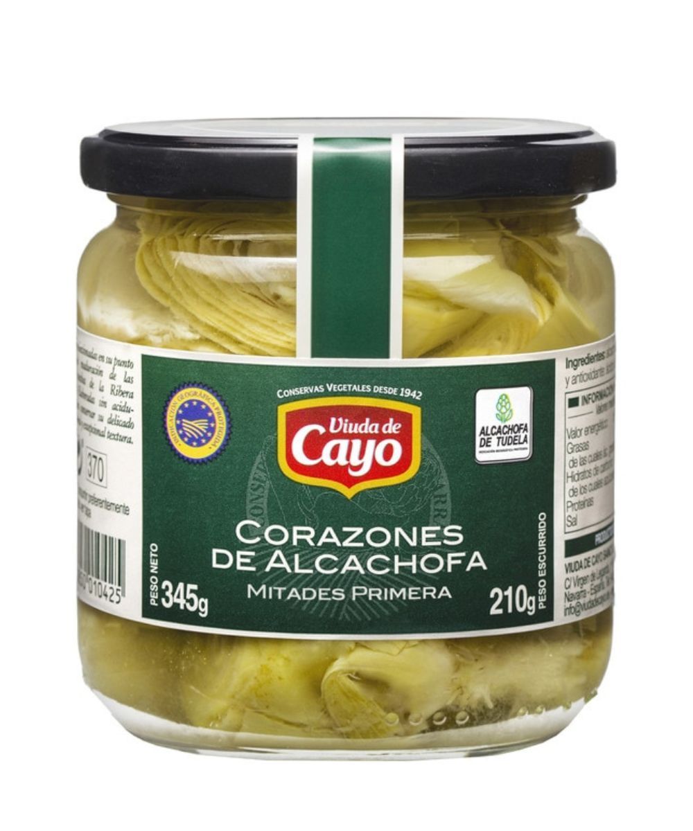 Corazones de alcachofa en aceite de oliva Viuda de Cayo