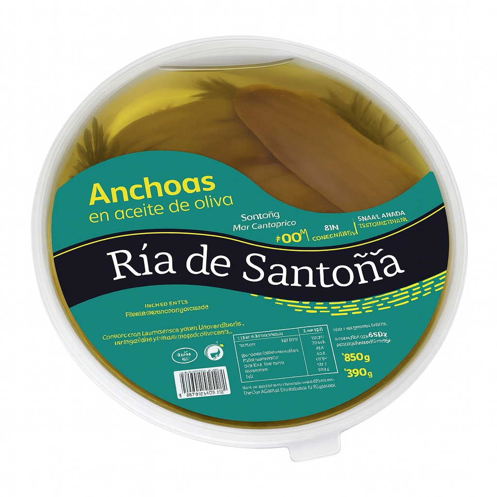 Anchoas del Cantábrico en aceite de oliva Ría de Santoña "20 Mariposas"