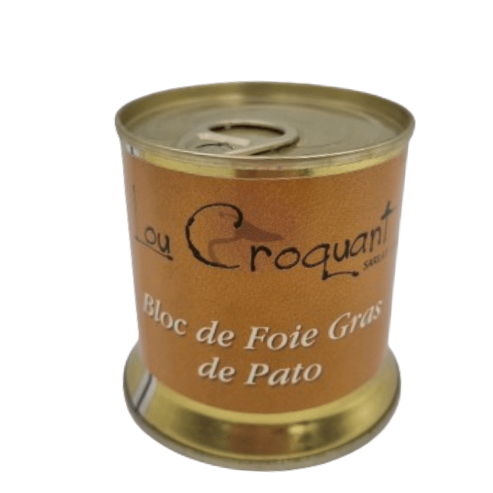 Bloc de foie gras de pato 200 g Lou Croquant