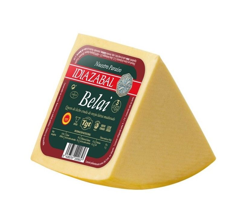 Queso Idiazabal blanco Belai cuña 250 g.