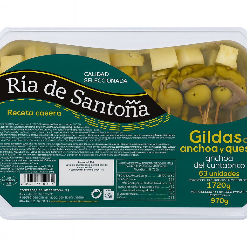 Gildas de anchoa y queso 15 unids. Ría de Santoña