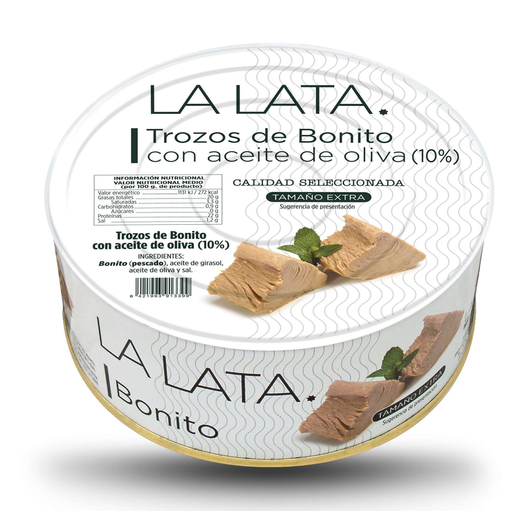 Trozos de bonito con aceite de oliva La Lata