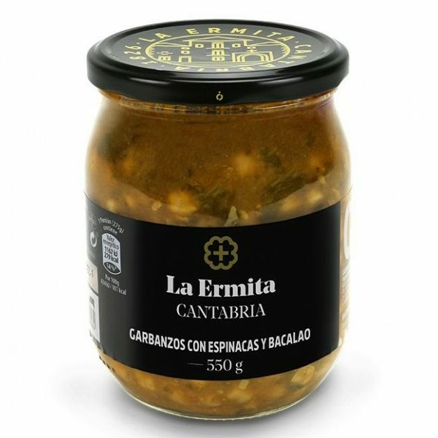 Garbanzos con espinacas y bacalao La Ermita